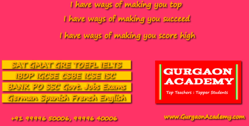 Gurgaon Academy Coaching Centre(99996 50006):Tuition Tutor Tutorials Institute for 6th 7th 8th 9th 10th 11th 12th Classes 