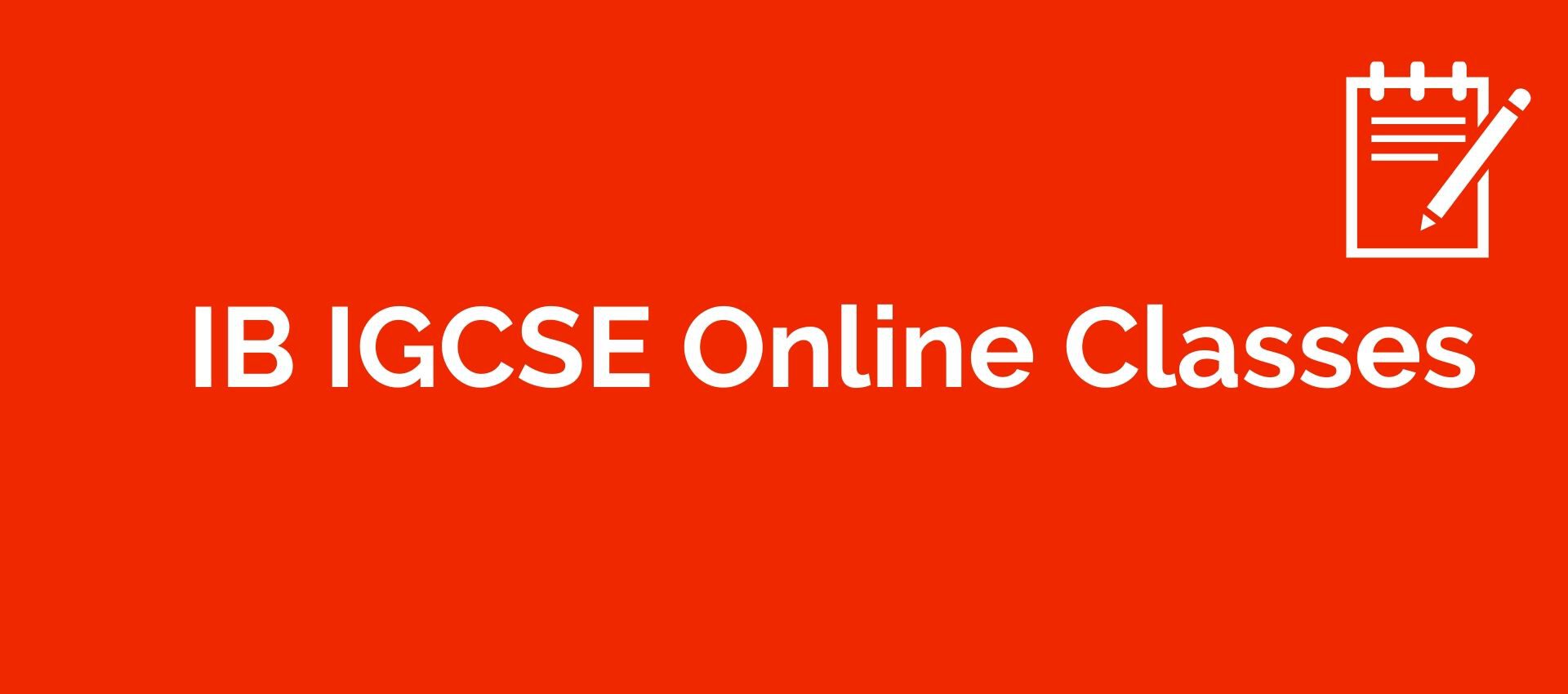 IB and IGCSE online classes from Gurgaon Academy