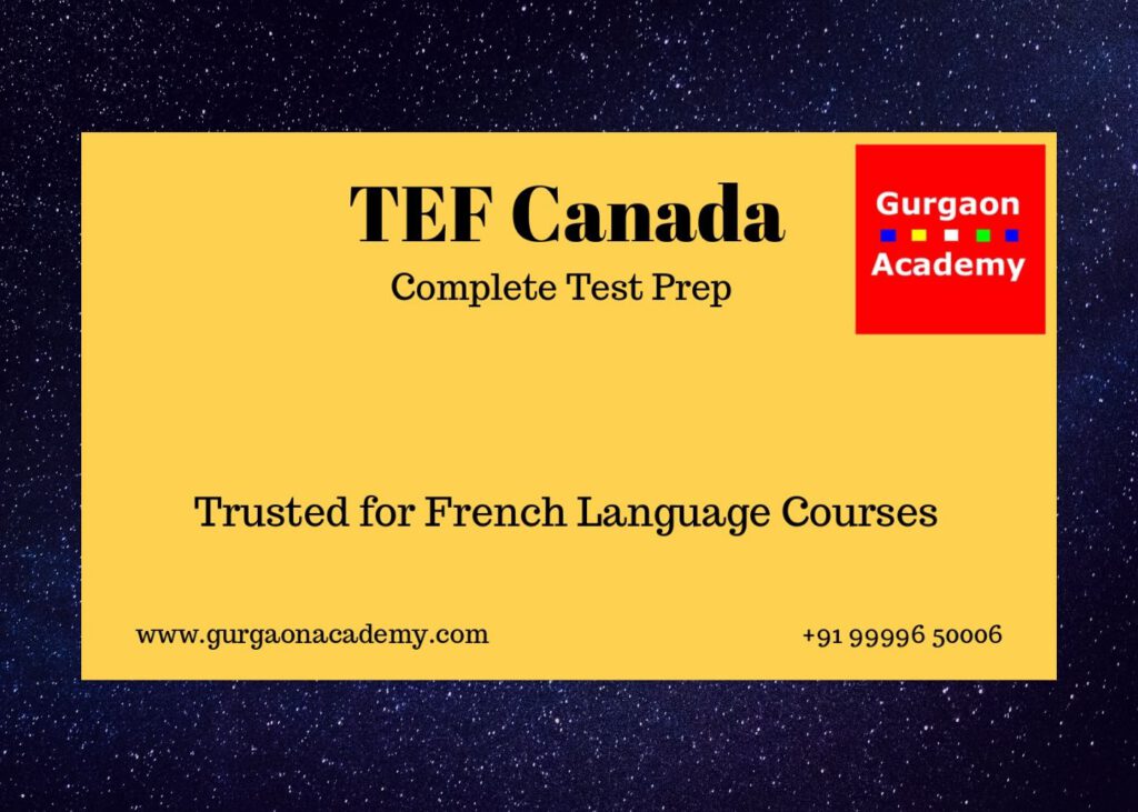 TEF Canada French Course Coaching Gurgaon