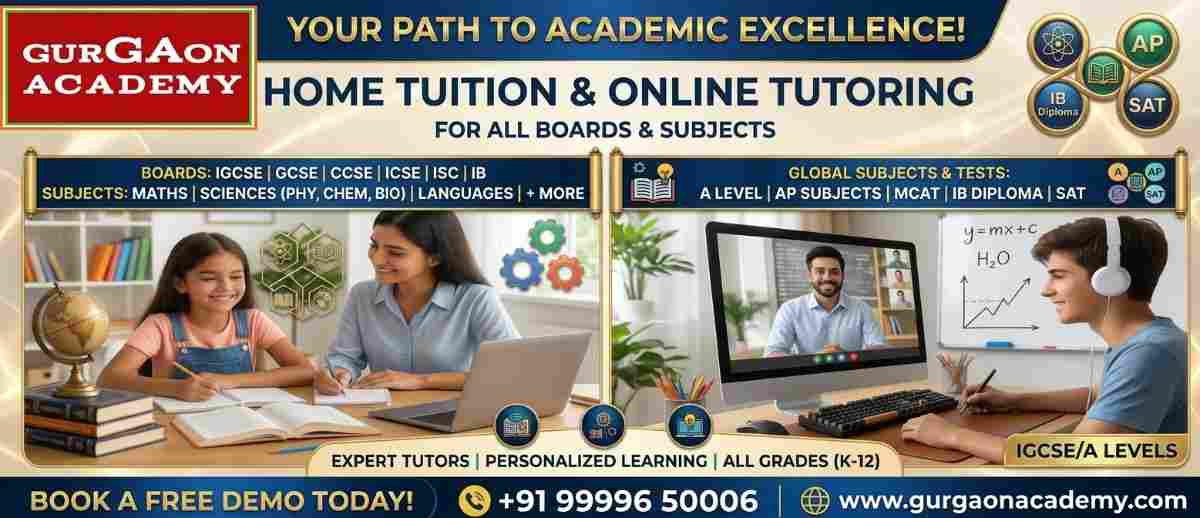 Gurgaon Academy classes for students near Cyber City and Moulsari Avenue