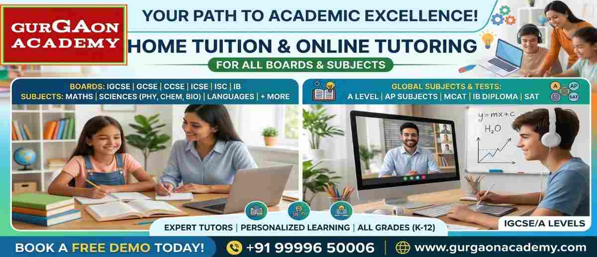 Trusted online and home classes by Gurgaon Academy in Gurgaon